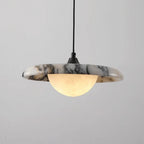 Travelle 9.8″ Round Marble Pendant Light