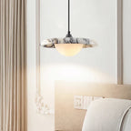 Travelle 9.8″ Round Marble Pendant Light