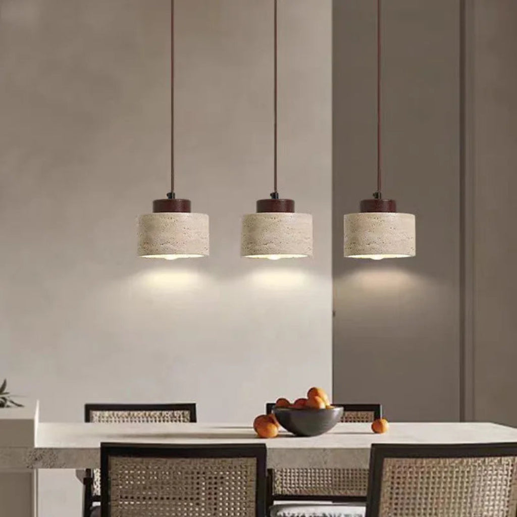 Travelle Mini Travertine Pendant Light