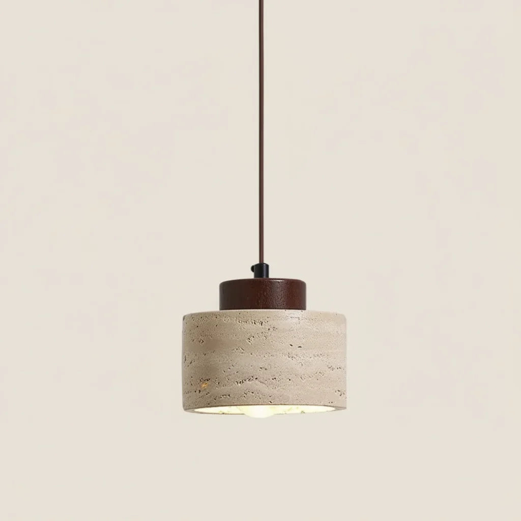 Travelle Mini Travertine Pendant Light