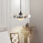 Travelle 9.8″ Round Marble Pendant Light