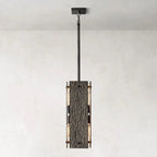 Valora 19″ Rectangular Brass Pendant
