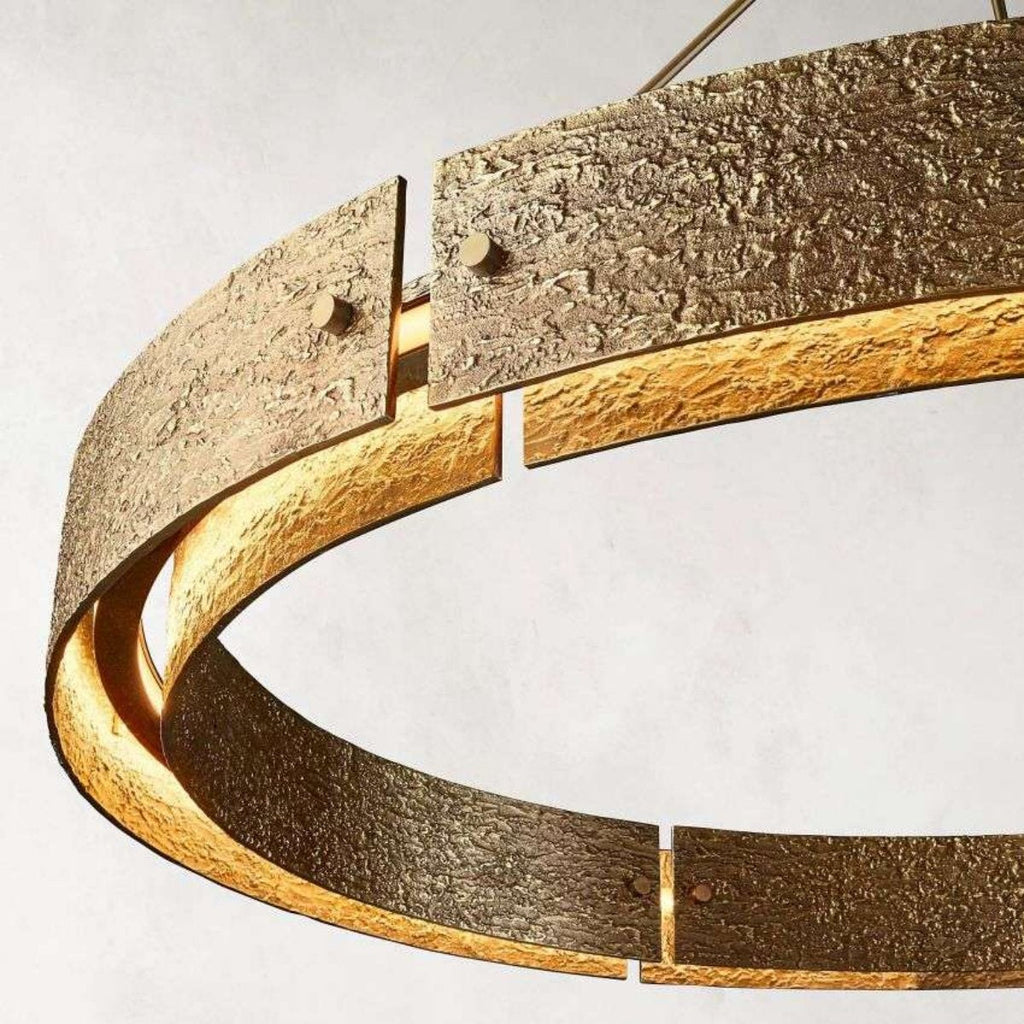 Valora Round Brass Chandelier