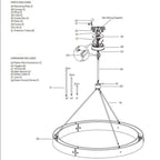 Valora Round Brass Chandelier