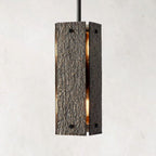 Valora 19″ Rectangular Brass Pendant