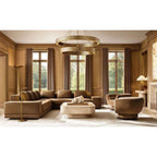 Valora 60″ Two-Tier Round Brass Chandelier