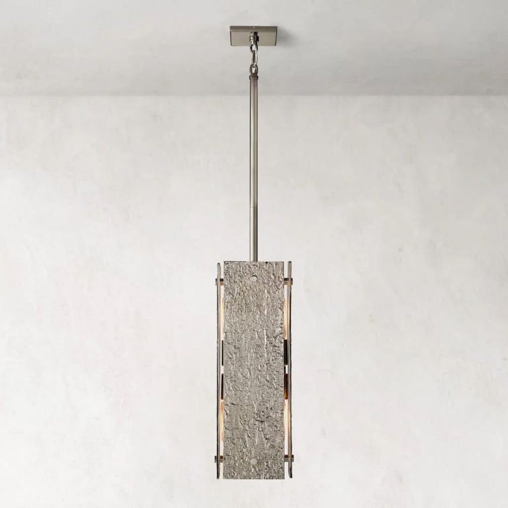 Valora 19″ Rectangular Brass Pendant