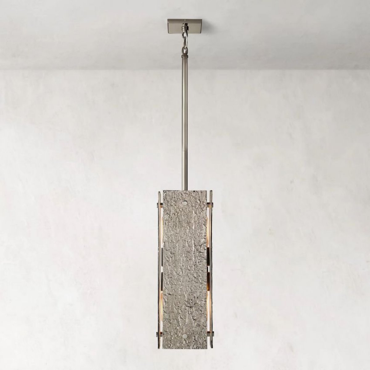 Valora 19″ Rectangular Brass Pendant