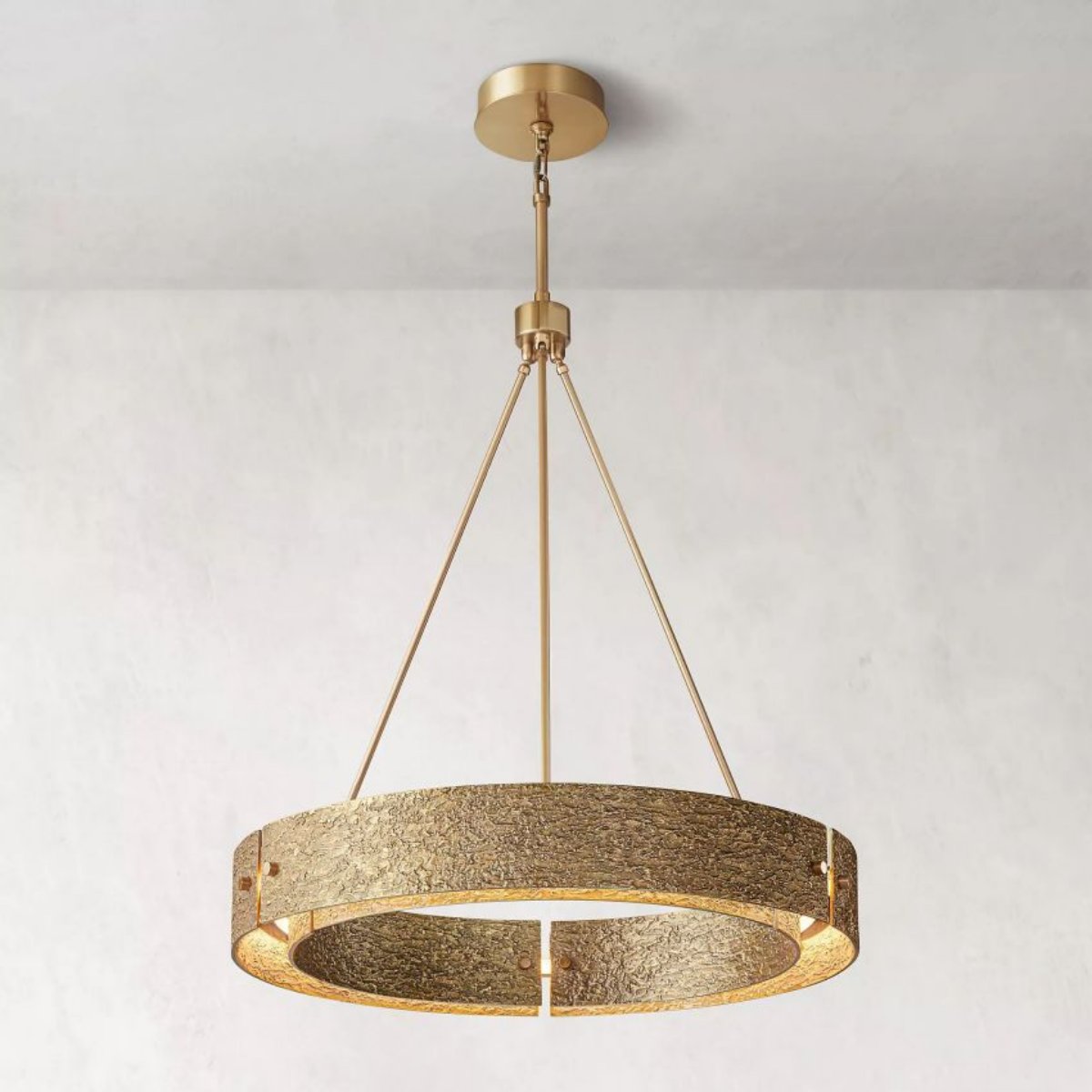 Valora Round Brass Chandelier