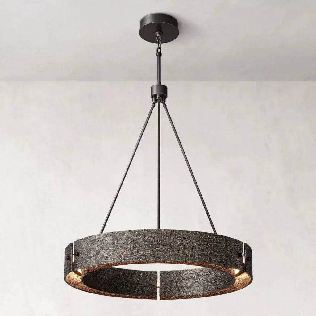 Valora Round Brass Chandelier