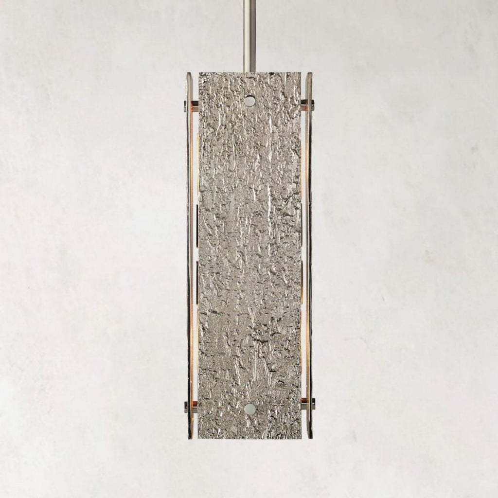 Valora 19″ Rectangular Brass Pendant