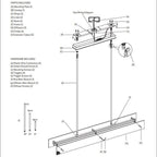Valora 54″ Linear Brass Chandelier