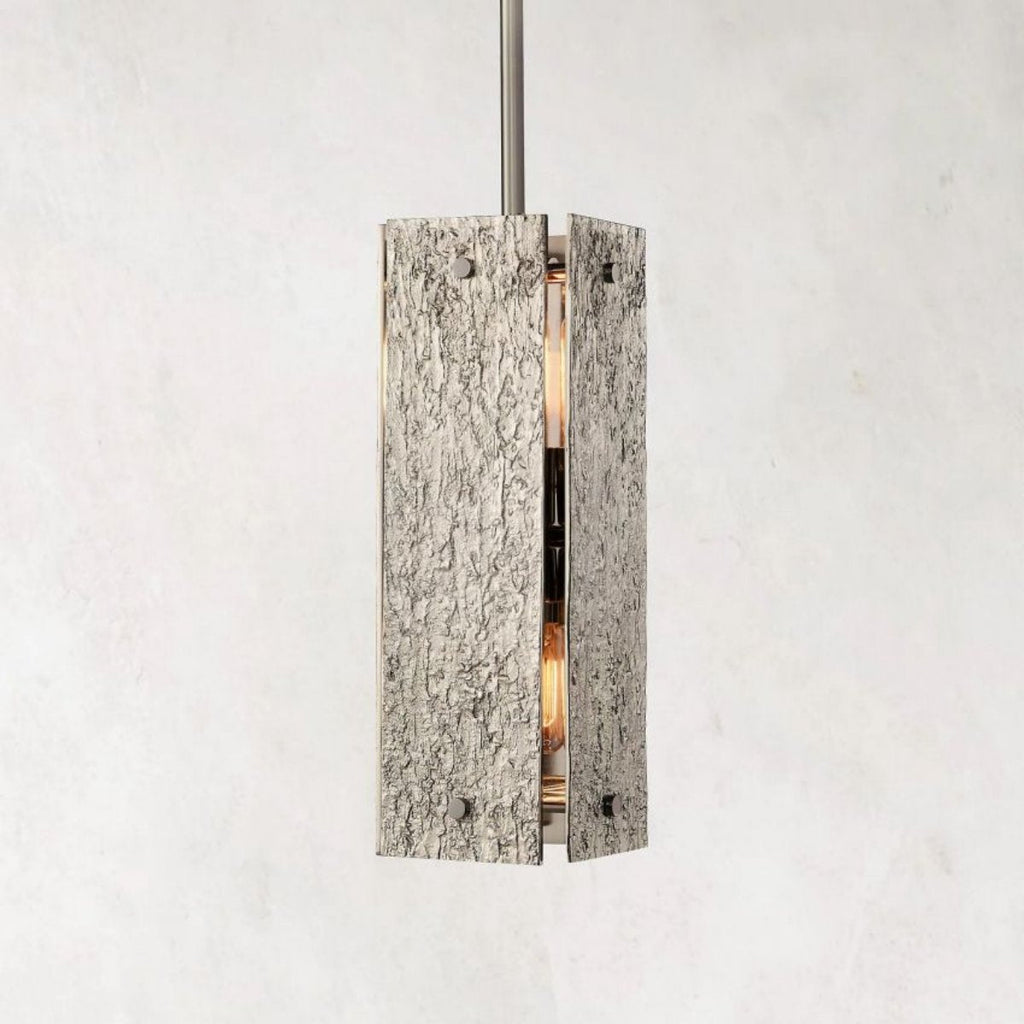 Valora 19″ Rectangular Brass Pendant