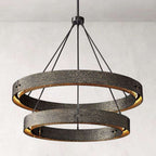 Valora 48″ Two-Tier Round Brass Chandelier