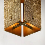 Valora 19″ Rectangular Brass Pendant