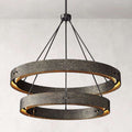 Valora 60″ Two-Tier Round Brass Chandelier