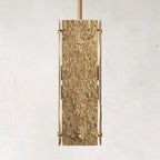 Valora 19″ Rectangular Brass Pendant