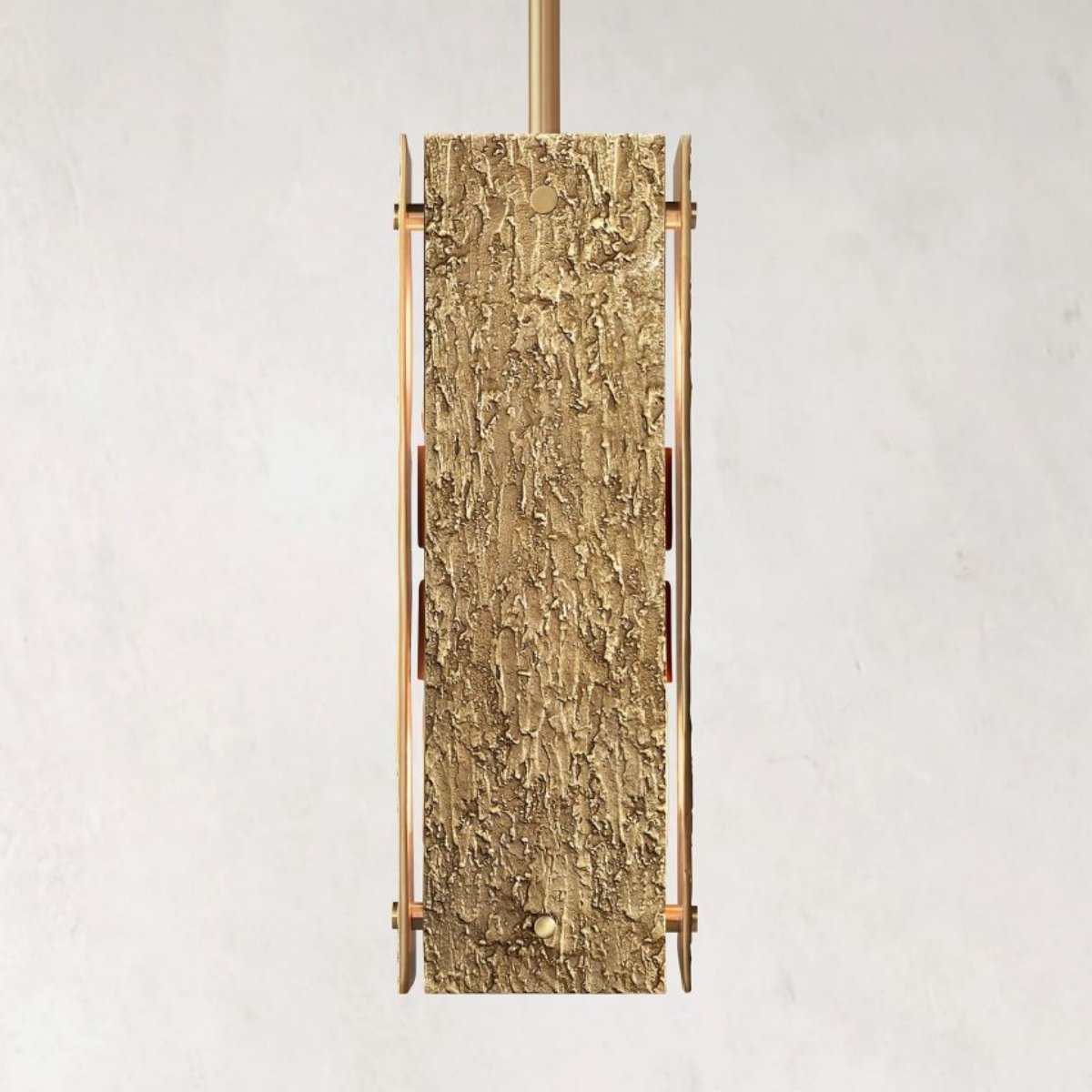 Valora 19″ Rectangular Brass Pendant