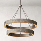 Valora 48″ Two-Tier Round Brass Chandelier