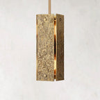 Valora 19″ Rectangular Brass Pendant
