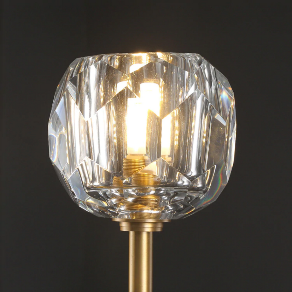 Lumera 48″ Clear Crystal Linear Chandelier