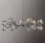 Lumera 36″ Clear & Smoke Crystal Round Chandelier