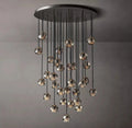 Lumera 40″ Smoke Crystal Cluster Chandelier