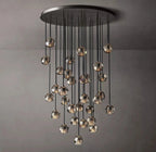 Lumera 40″ Smoke Crystal Cluster Chandelier
