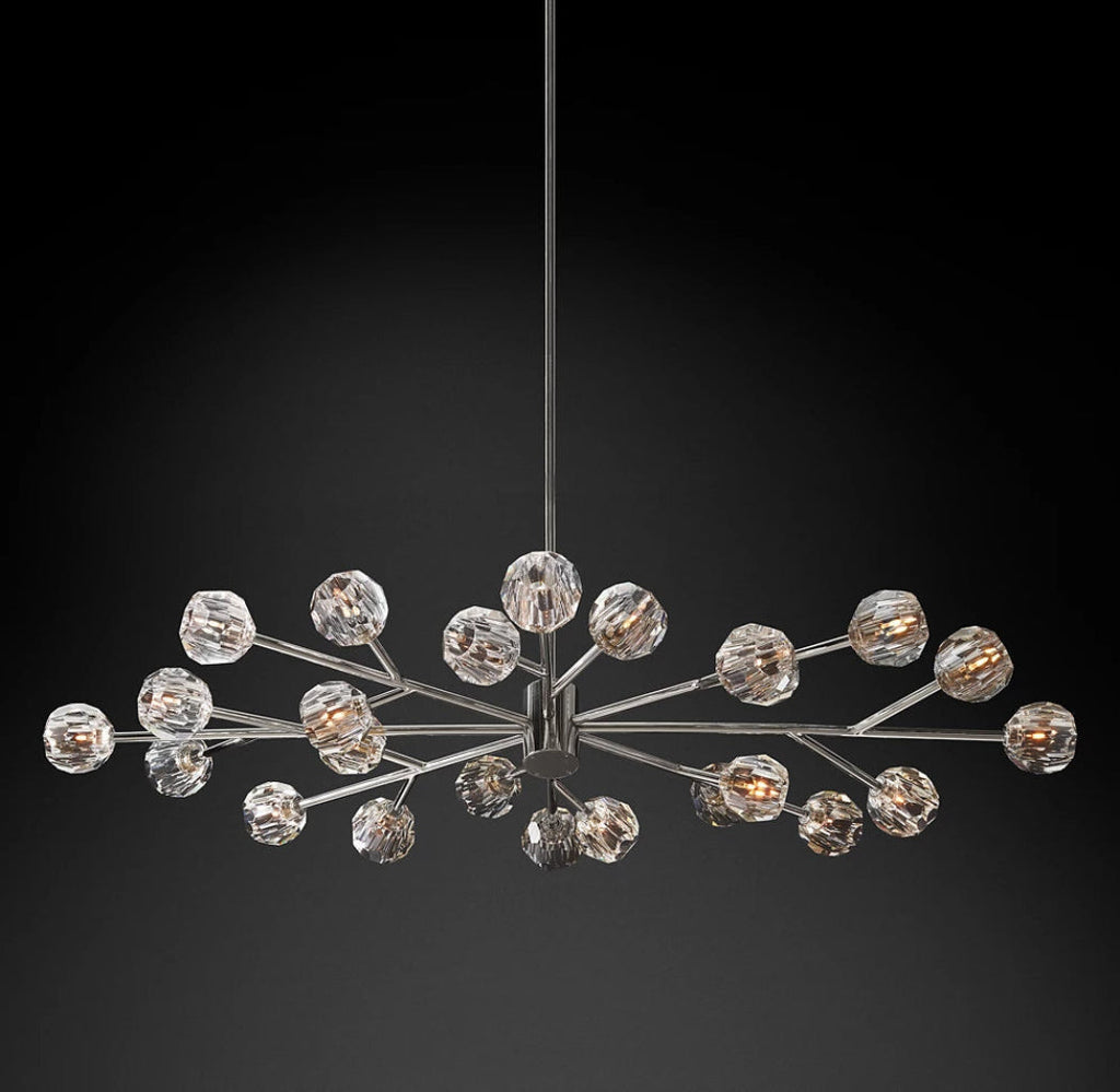 Lumera 72″ Clear & Smoke Crystal Chandelier