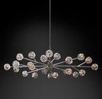 Lumera 72″ Clear & Smoke Crystal Chandelier