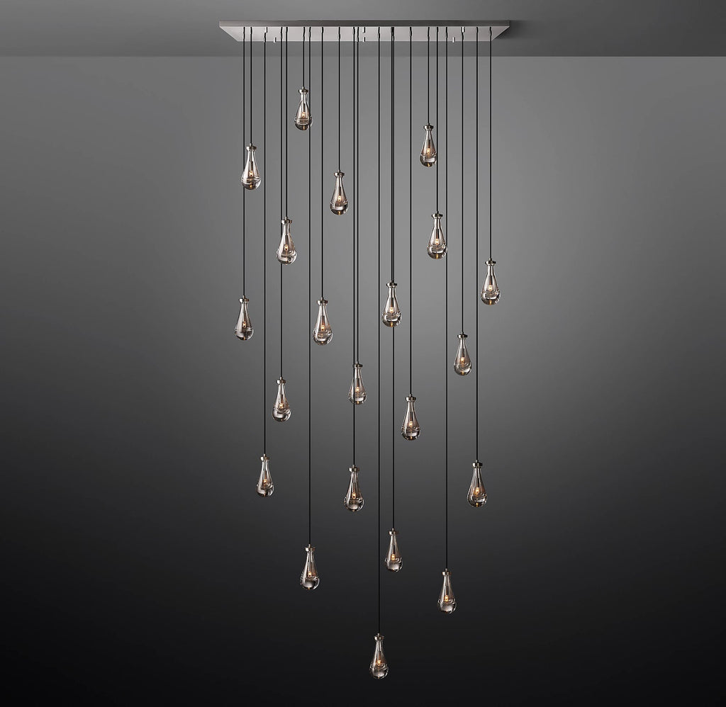 Elara 72″ Linear Hand-Blown Glass Chandelier