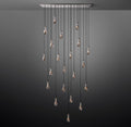 Elara 72″ Linear Hand-Blown Glass Chandelier