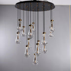 Elara Round Hand-Blown Glass Chandelier