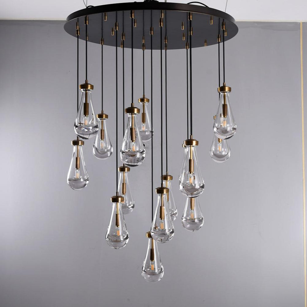 Elara Round Hand-Blown Glass Chandelier