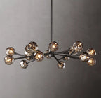 Lumera 48″ Clear & Smoke Crystal Round Chandelier