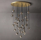 Lumera 40″ Smoke Crystal Cluster Chandelier