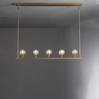 Lumera 48″ Clear Crystal Linear Chandelier