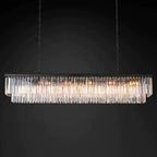 Odessa Two-Tier Glass Linear Chandelier
