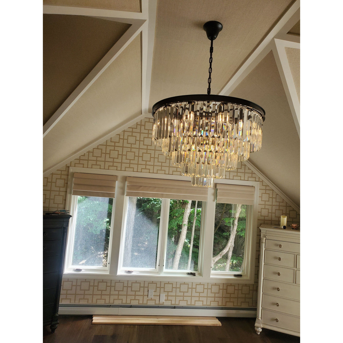 Odessa Multi-Tier K9 Crystal Round Chandelier