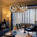 Seraphina 32″ 8-Light Glass Petal Chandelier