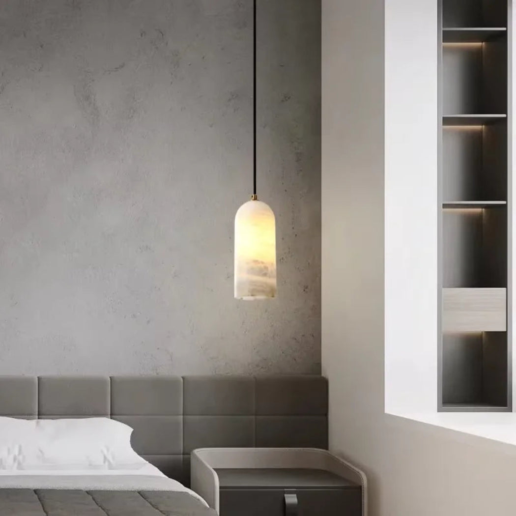 Aurevia Alabaster Gold Pendant Light
