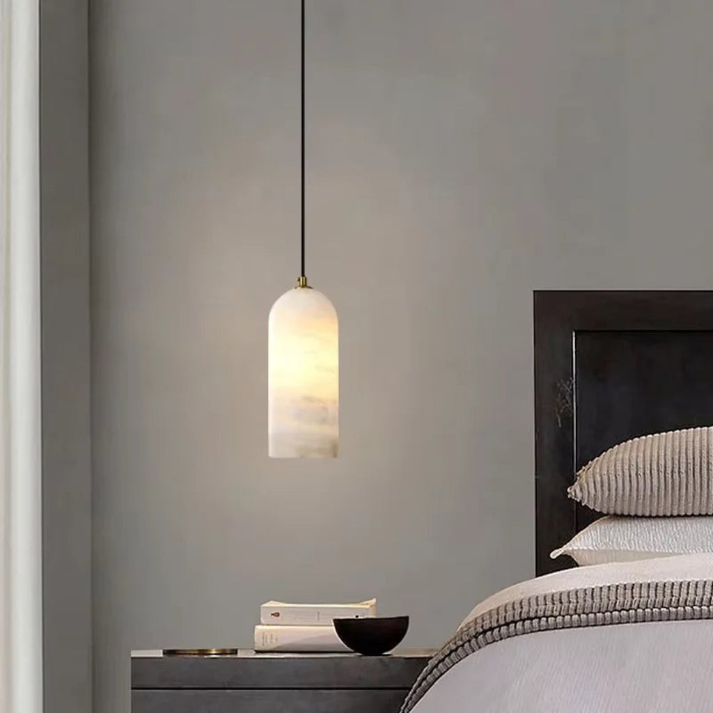 Aurevia Alabaster Gold Pendant Light