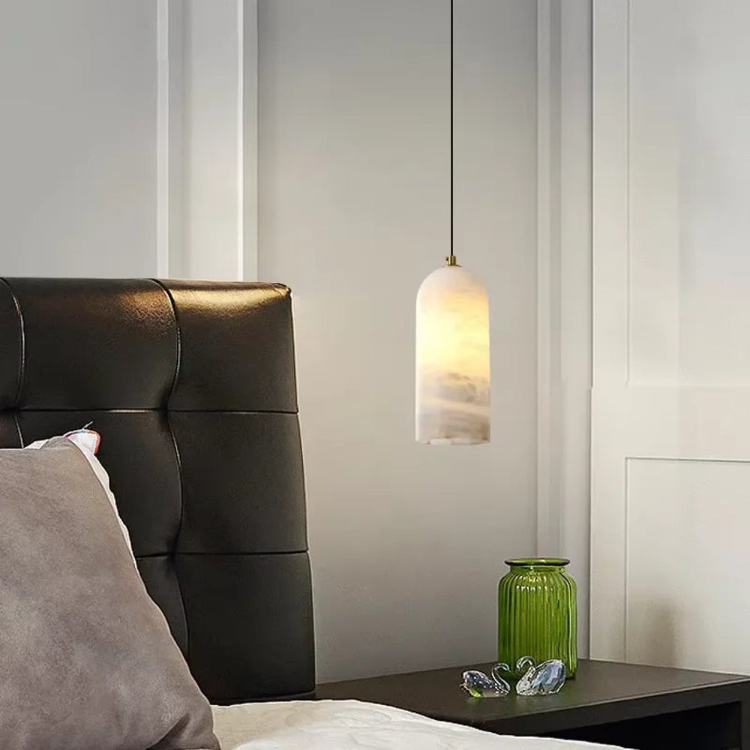 Aurevia Alabaster Gold Pendant Light