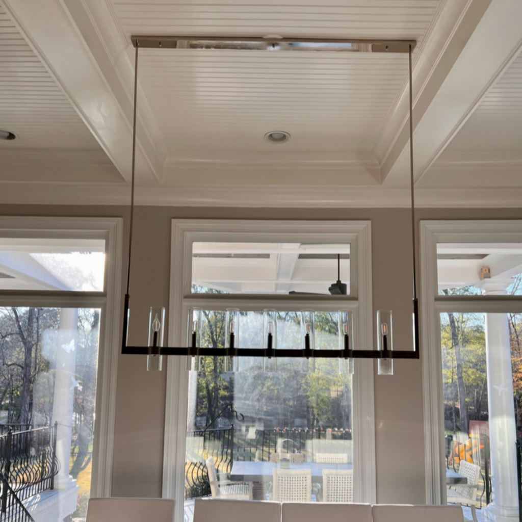 Rovella 59″ Linear Glass Chandelier