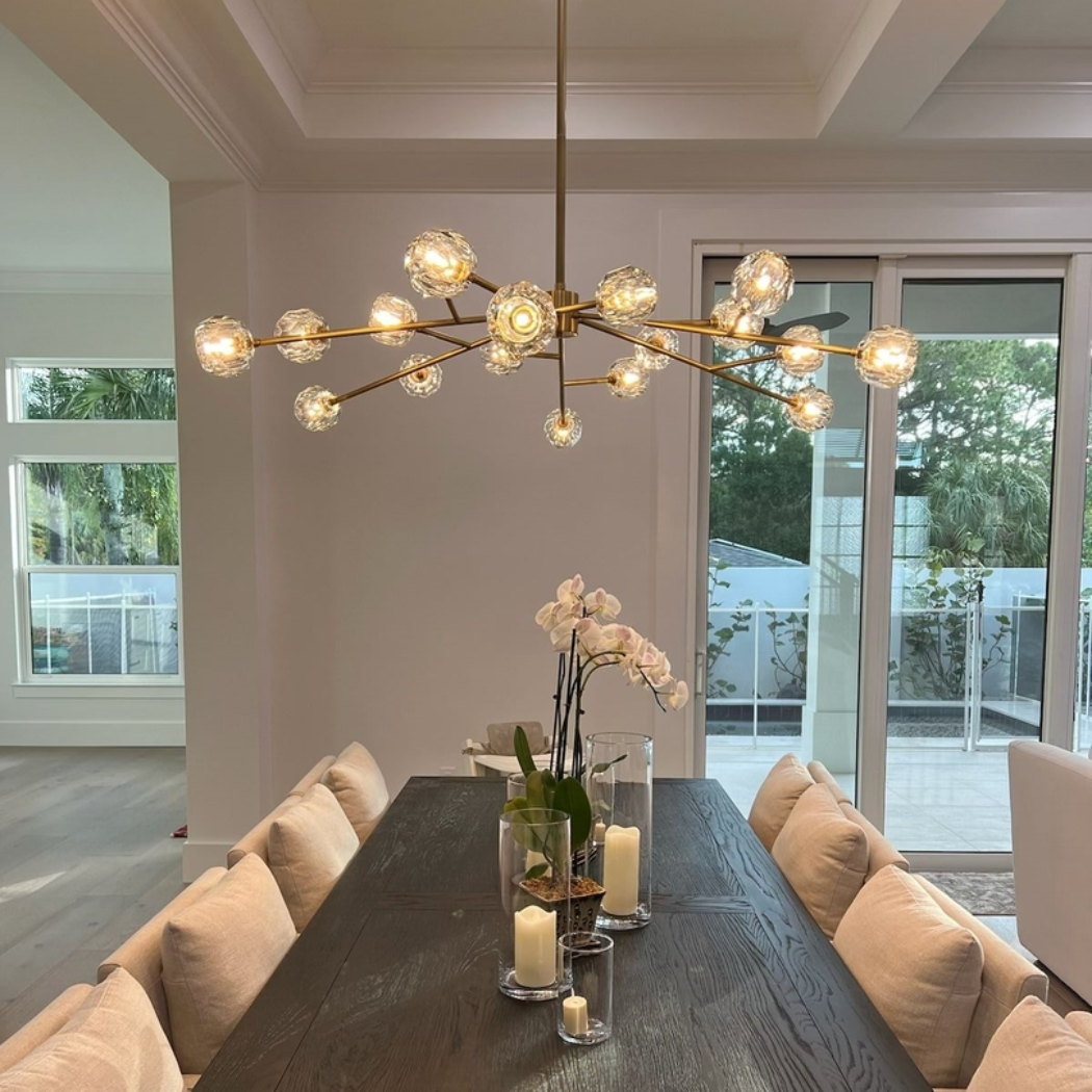 Lumera 72″ Clear & Smoke Crystal Chandelier