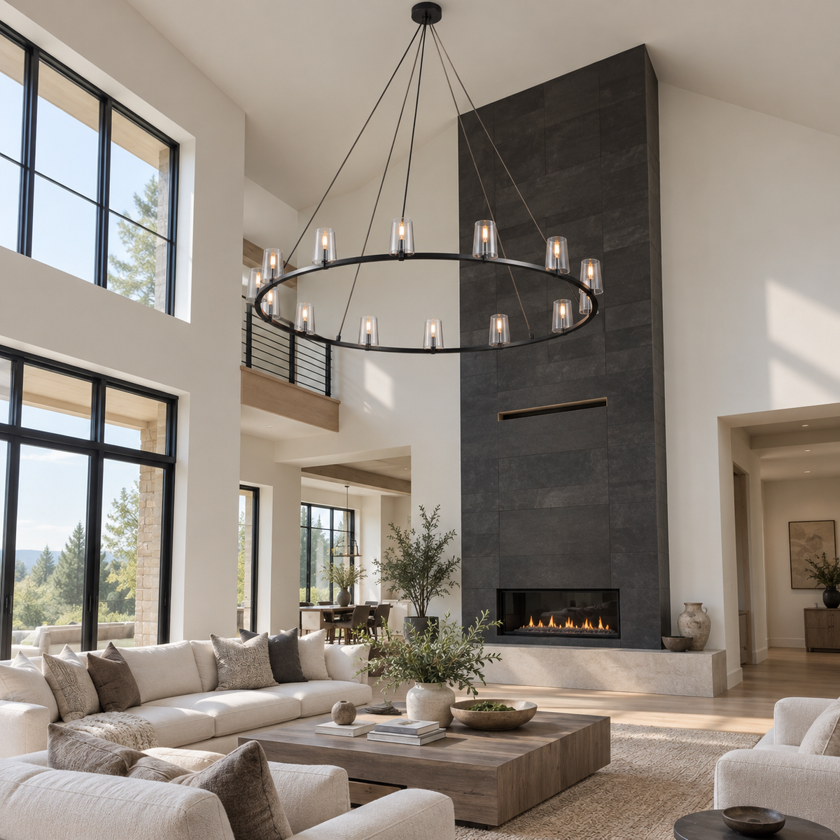 Cirella 60″ Round Glass Chandelier