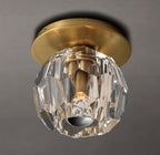 Lumera Smoke Crystal Flush Mount