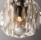 Lumera Smoke Crystal Flush Mount