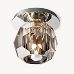 Lumera Smoke Crystal Flush Mount