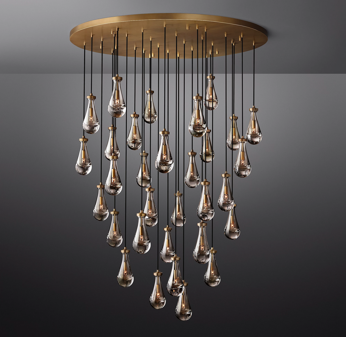 Elara Round Hand-Blown Glass Chandelier